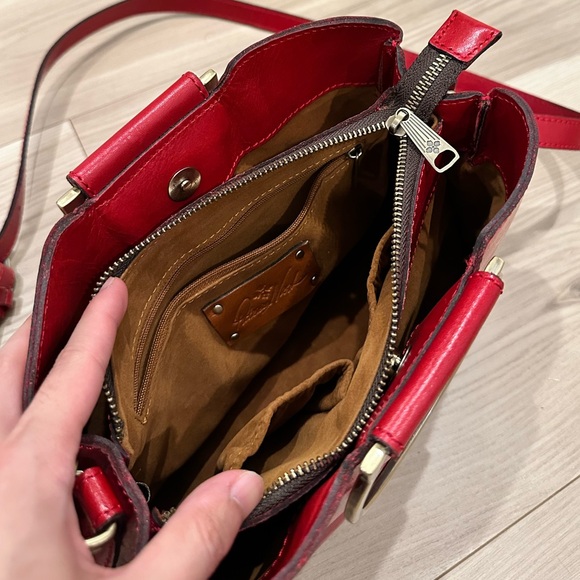 Patricia Nash Women’s Empoli Red Satchel Crossbody Bag - Picture 8 of 12